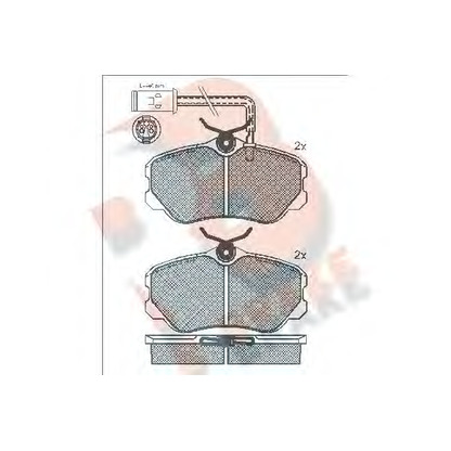 Photo Brake Pad Set, disc brake R BRAKE RB0949