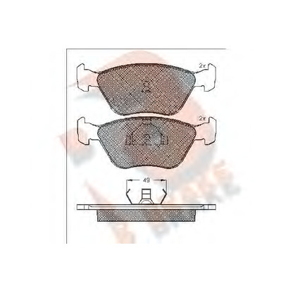 Foto Kit pastiglie freno, Freno a disco R BRAKE RB0952