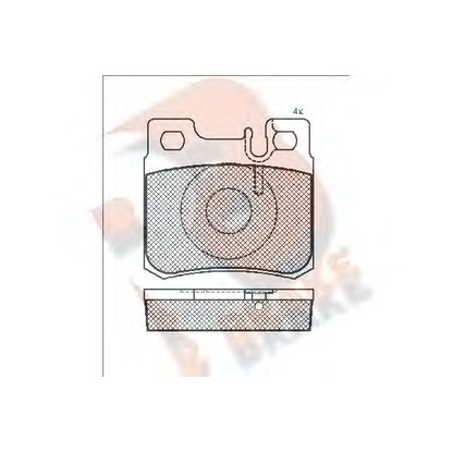 Photo Kit de plaquettes de frein, frein à disque R BRAKE RB0978