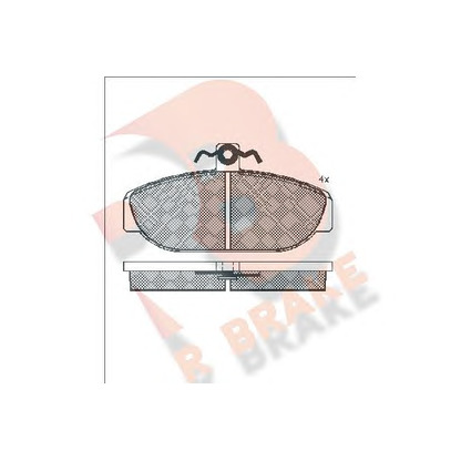 Foto Kit pastiglie freno, Freno a disco R BRAKE RB1014