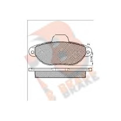 Photo Brake Pad Set, disc brake R BRAKE RB1018