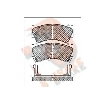 Foto Bremsbelagsatz, Scheibenbremse R BRAKE RB1094