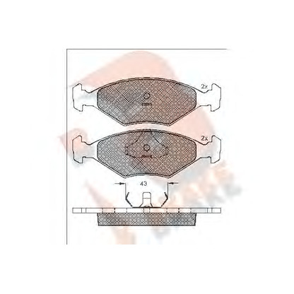 Foto Bremsbelagsatz, Scheibenbremse R BRAKE RB1148