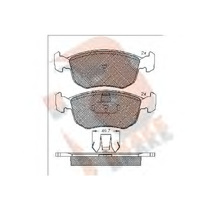 Foto Kit pastiglie freno, Freno a disco R BRAKE RB1151