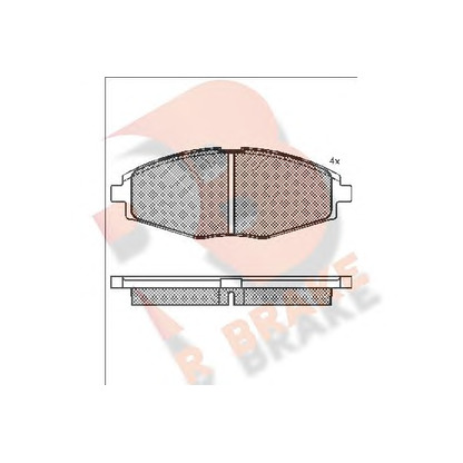 Foto Kit pastiglie freno, Freno a disco R BRAKE RB1262