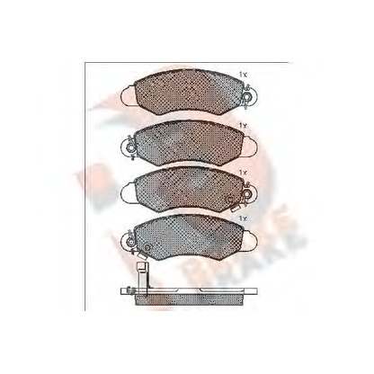 Foto Juego de pastillas de freno R BRAKE RB1293