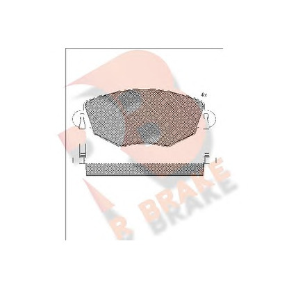 Photo Kit de plaquettes de frein, frein à disque R BRAKE RB1380