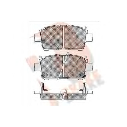 Фото Комплект тормозных колодок, дисковый тормоз R BRAKE RB1386