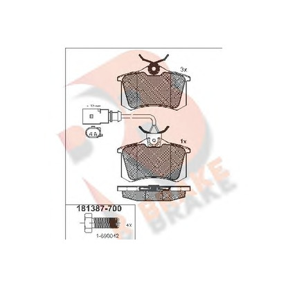 Foto Juego de pastillas de freno R BRAKE RB1387700