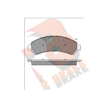 Photo Brake Pad Set, disc brake R BRAKE RB1410