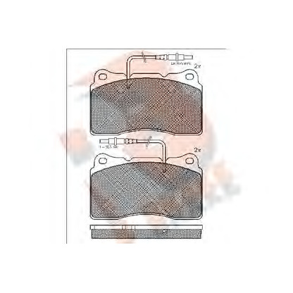 Фото Комплект тормозных колодок, дисковый тормоз R BRAKE RB1424