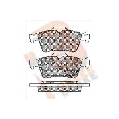 Photo Brake Pad Set, disc brake R BRAKE RB1433