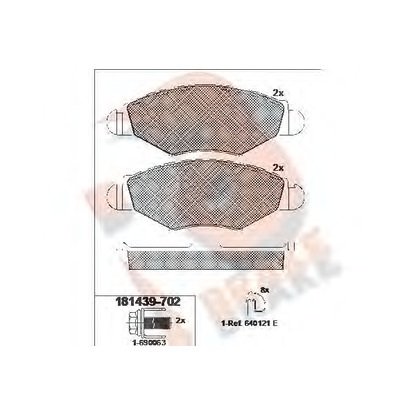 Foto Bremsbelagsatz, Scheibenbremse R BRAKE RB1439702