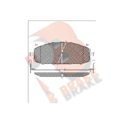 Zdjęcie Zestaw klocków hamulcowych, hamulce tarczowe R BRAKE RB1448