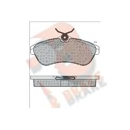 Photo Brake Pad Set, disc brake R BRAKE RB1451