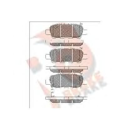 Photo Brake Pad Set, disc brake R BRAKE RB1509