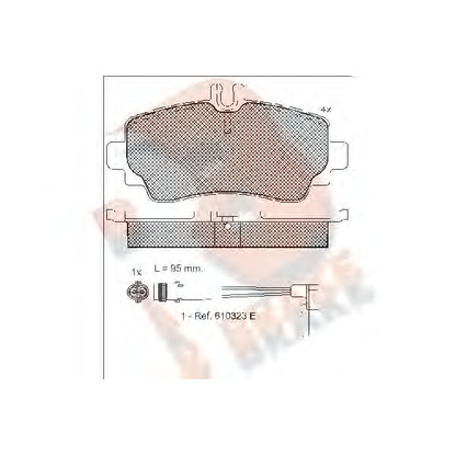 Foto Bremsbelagsatz, Scheibenbremse R BRAKE RB1516