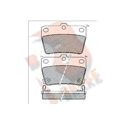 Foto Bremsbelagsatz, Scheibenbremse R BRAKE RB1520