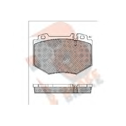 Фото Комплект тормозных колодок, дисковый тормоз R BRAKE RB1538