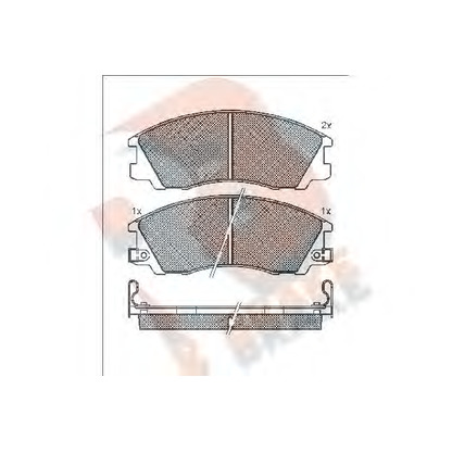 Zdjęcie Zestaw klocków hamulcowych, hamulce tarczowe R BRAKE RB1539