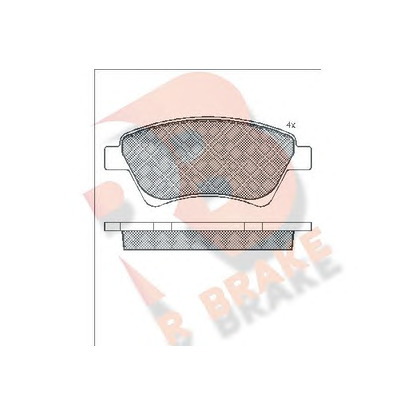 Фото Комплект тормозных колодок, дисковый тормоз R BRAKE RB1579
