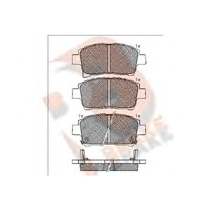 Фото Комплект тормозных колодок, дисковый тормоз R BRAKE RB1583