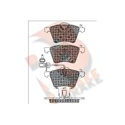 Foto Bremsbelagsatz, Scheibenbremse R BRAKE RB1605