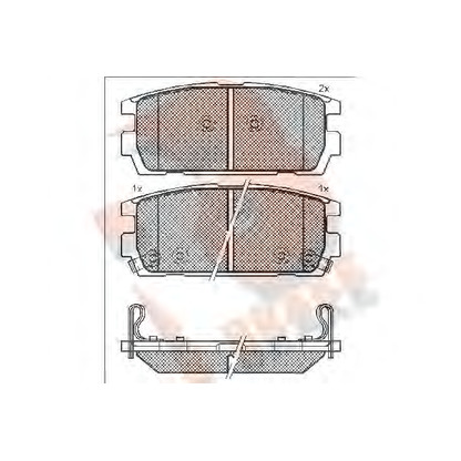 Foto Kit pastiglie freno, Freno a disco R BRAKE RB1615