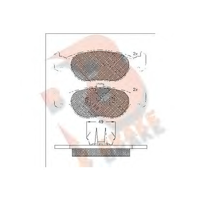 Foto Juego de pastillas de freno R BRAKE RB1616