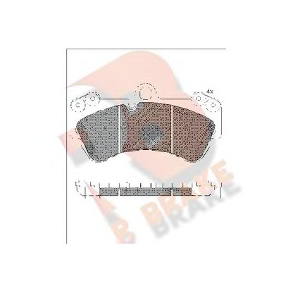 Photo Kit de plaquettes de frein, frein à disque R BRAKE RB1620