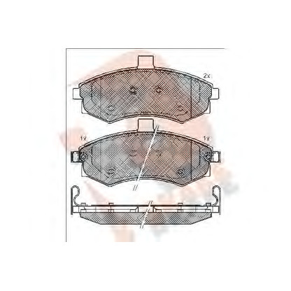 Zdjęcie Zestaw klocków hamulcowych, hamulce tarczowe R BRAKE RB1643