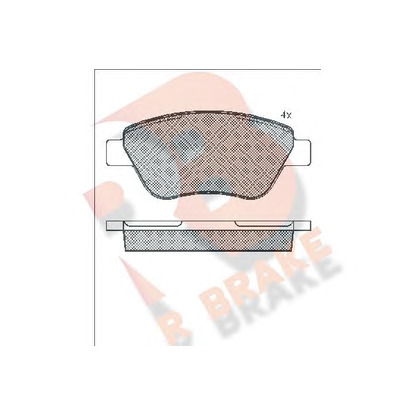 Photo Brake Pad Set, disc brake R BRAKE RB1648