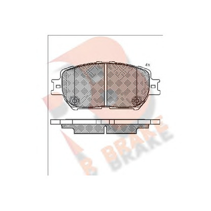 Photo Brake Pad Set, disc brake R BRAKE RB1689