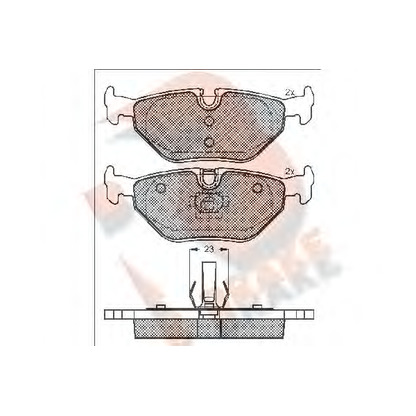 Zdjęcie Zestaw klocków hamulcowych, hamulce tarczowe R BRAKE RB1707