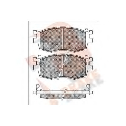 Photo Brake Pad Set, disc brake R BRAKE RB1711