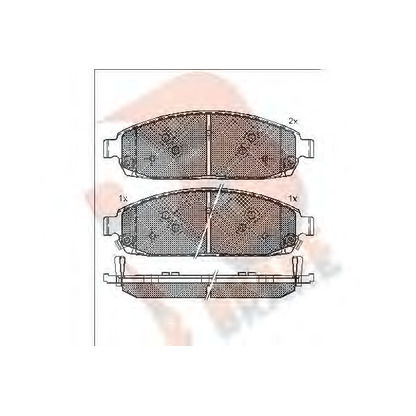 Photo Brake Pad Set, disc brake R BRAKE RB1713