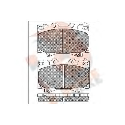 Foto Juego de pastillas de freno R BRAKE RB1723