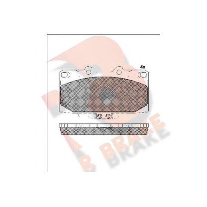 Photo Kit de plaquettes de frein, frein à disque R BRAKE RB1733203