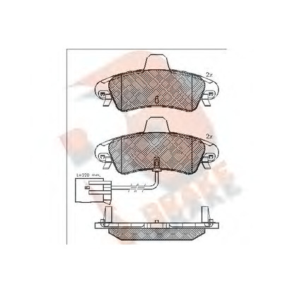 Foto Juego de pastillas de freno R BRAKE RB1735