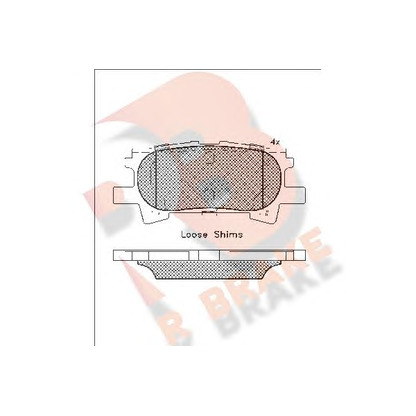 Фото Комплект тормозных колодок, дисковый тормоз R BRAKE RB1751
