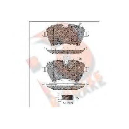 Zdjęcie Zestaw klocków hamulcowych, hamulce tarczowe R BRAKE RB1756