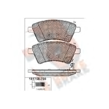 Foto Juego de pastillas de freno R BRAKE RB1758700