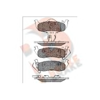 Photo Brake Pad Set, disc brake R BRAKE RB1766