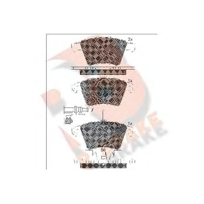 Photo Brake Pad Set, disc brake R BRAKE RB1779