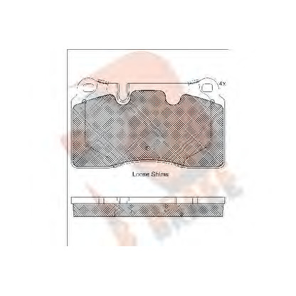 Photo Brake Pad Set, disc brake R BRAKE RB1789