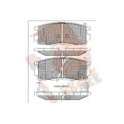 Zdjęcie Zestaw klocków hamulcowych, hamulce tarczowe R BRAKE RB1799