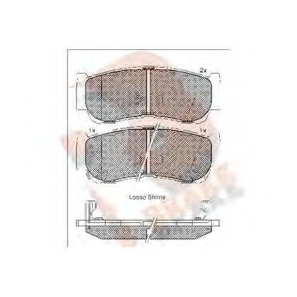 Foto Kit pastiglie freno, Freno a disco R BRAKE RB1829