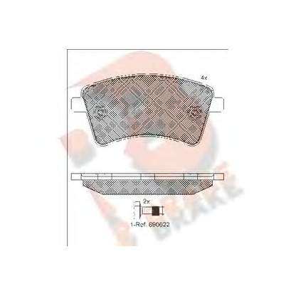 Foto Kit pastiglie freno, Freno a disco R BRAKE RB1854