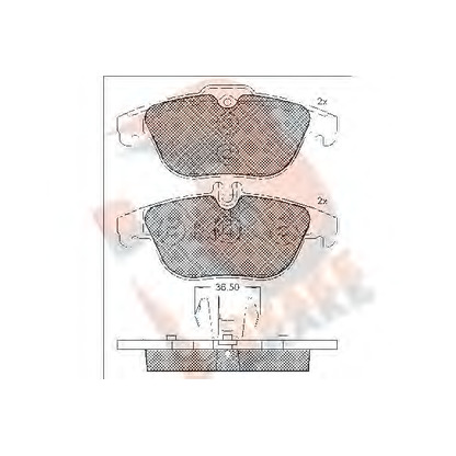 Photo Brake Pad Set, disc brake R BRAKE RB1863