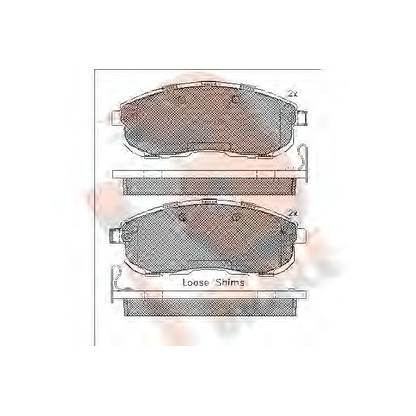 Фото Комплект тормозных колодок, дисковый тормоз R BRAKE RB1882